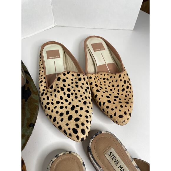 Dolce Vita Steve Madden Mule Bundle Size 5.5 Animal Hair Snake Print Camo - Picture 5 of 8